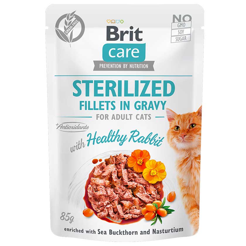 Brit Care Cat Pouch Rabbit 85gr