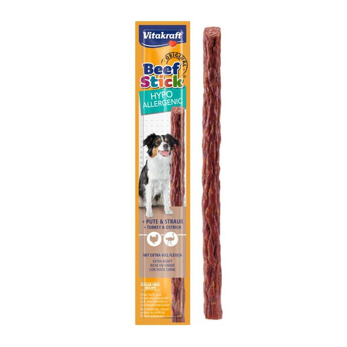 Vitakraft Dog Treat Beef Stick Hypoallergenic 12gr