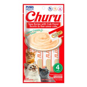Inaba Churu Cat Tuna & Crab 4un
