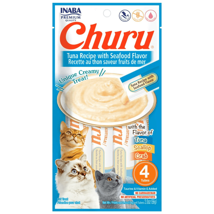 Inaba Churu Cat Tuna & Seafood 4un