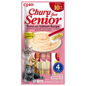 Inaba Churu Cat Senior Tuna & Salmon 4un
